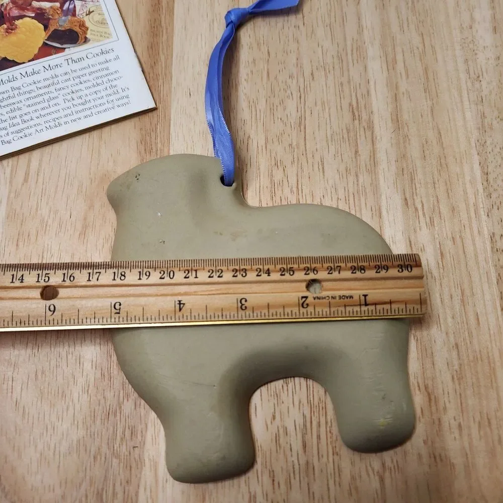 Brown Bag Cookie Art Sheep Mold + 1983 Recipe Book